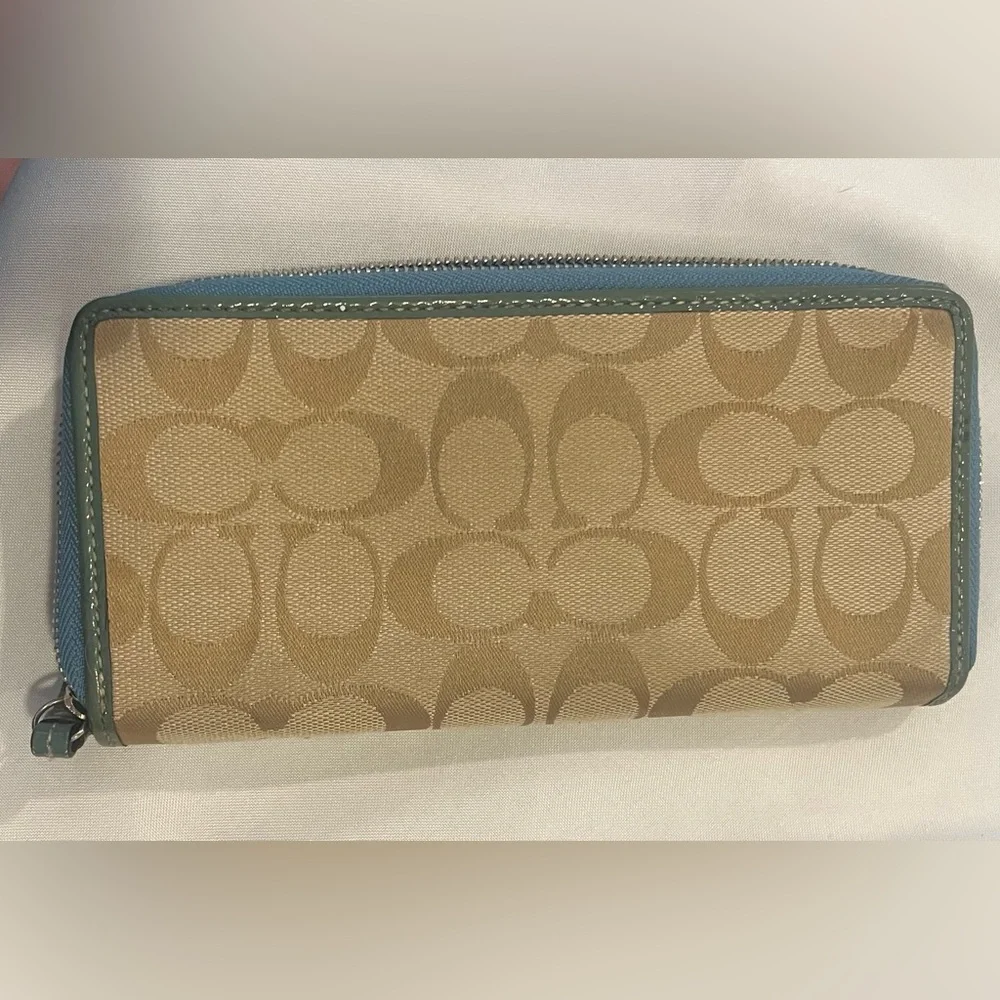 COACH clutch multicolored wallet